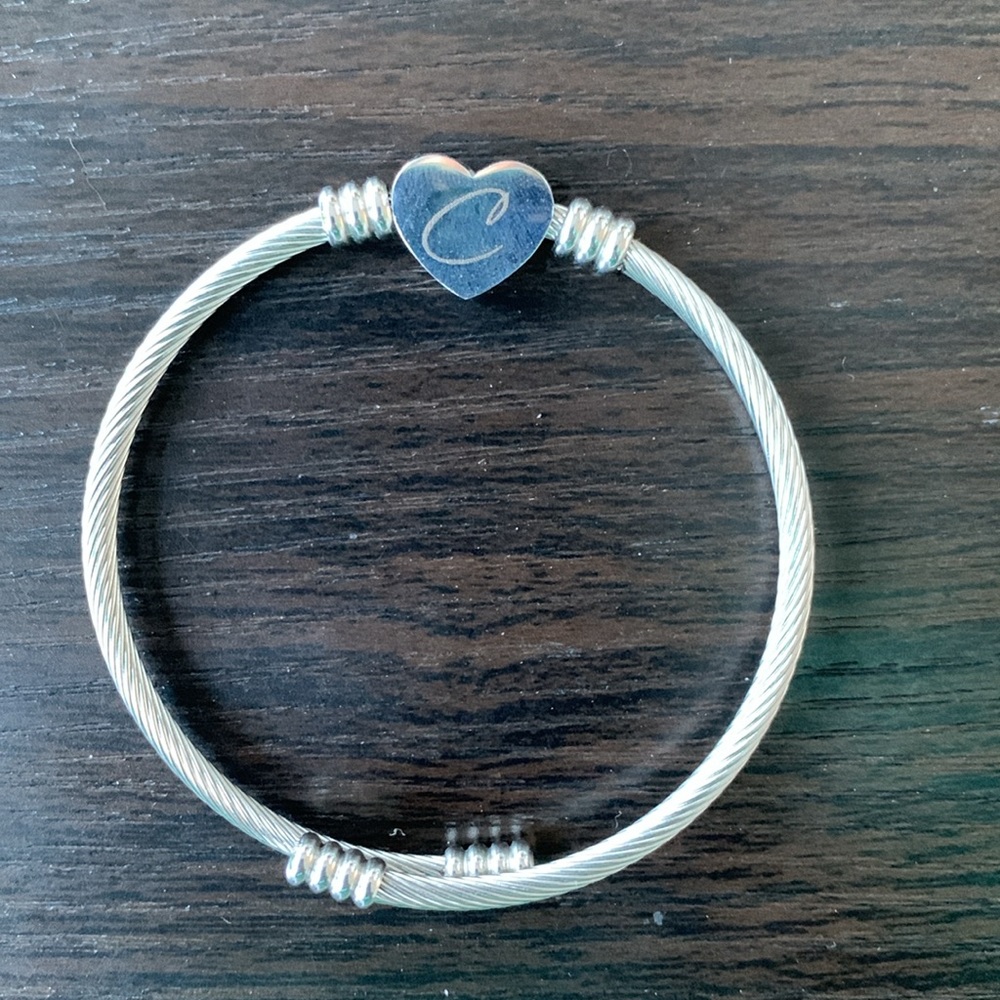 “C” Heart Bracelet
